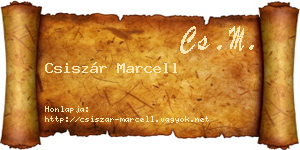 Csiszár Marcell névjegykártya