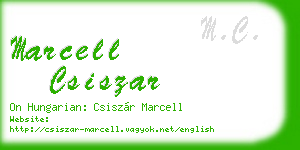 marcell csiszar business card
